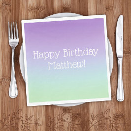 Servilleta De Papel Fiesta de cumpleaños de Rainbow Boy