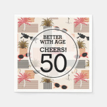 Fiesta de cumpleaños de Retro Palms Flamingos