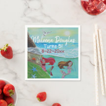 Fiesta de Cumpleaños de Sirena, océano Turquesa Ro