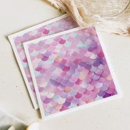 Servilleta De Papel Fiesta de cumpleaños de Sirena Scales