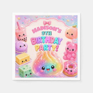Servilleta De Papel Fiesta de Cumpleaños de Squishies de Dumpling con