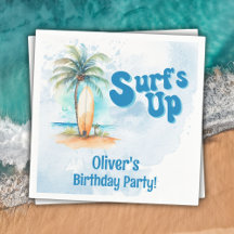 Fiesta de cumpleaños de Surf's Up Summer Beach