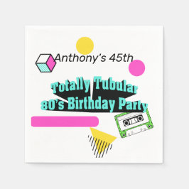 Servilleta De Papel Fiesta de cumpleaños de Tubular 80