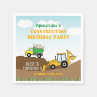 Fiesta de cumpleaños de un chico de construcción