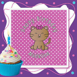 Servilleta De Papel Fiesta de cumpleaños de un dulce Personalizado de