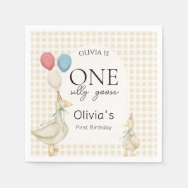 Servilleta De Papel Fiesta de cumpleaños de un tímido ganso