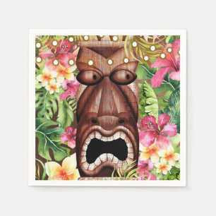 Servilleta De Papel Fiesta de Cumpleaños de Verano con Luau Hawaiano d