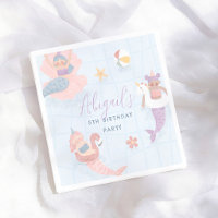 Fiesta de Cumpleaños de Verano Piscina de Sirena