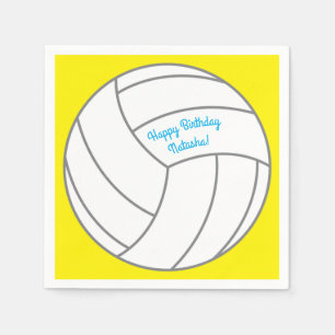 Servilleta De Papel Fiesta de cumpleaños de voleibol