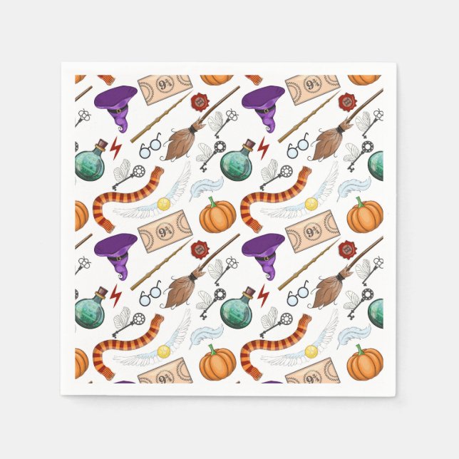 Servilleta De Papel Fiesta de cumpleaños del asistente (Anverso)