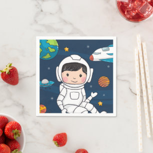 Servilleta De Papel Fiesta de cumpleaños del astronauta del espacio ul