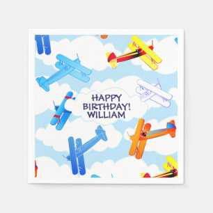 Servilleta De Papel Fiesta de cumpleaños del aviador de la fuerza aére