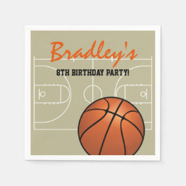 Servilleta De Papel Fiesta de cumpleaños del Baloncesto Infantil