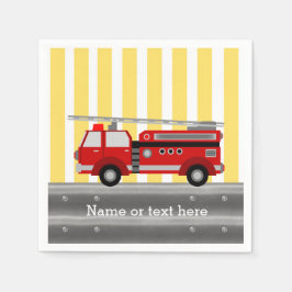 Servilleta De Papel Fiesta de cumpleaños del camión de bomberos