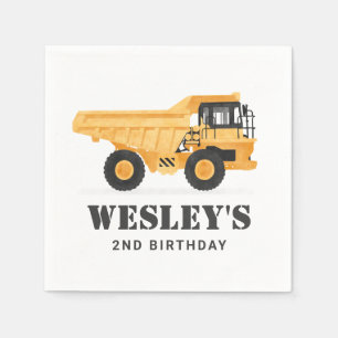 Servilleta De Papel Fiesta de cumpleaños del camión de volcado del veh