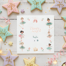 Fiesta de cumpleaños del chica de danza y twirl