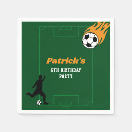 Servilleta De Papel Fiesta de cumpleaños del fútbol infantil