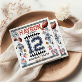 Servilleta De Papel Fiesta de cumpleaños del fútbol masculino