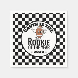 Servilleta De Papel Fiesta de cumpleaños del Fútbol Retro Vintage pers