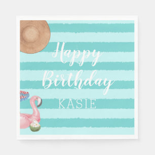 Servilleta De Papel Fiesta de cumpleaños del grupo de chicas