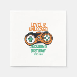 Servilleta De Papel Fiesta de cumpleaños del nivel de juego de jugador