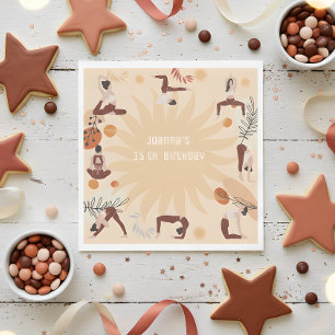 Servilleta De Papel Fiesta de cumpleaños del yoga