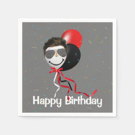 Servilleta De Papel Fiesta de cumpleaños en globo