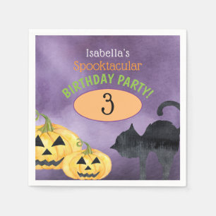 Servilleta De Papel Fiesta de Cumpleaños Espeluznante de Halloween