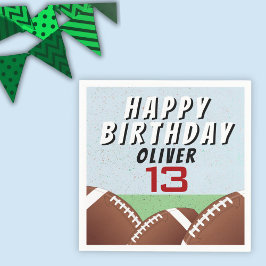 Servilleta De Papel Fiesta de cumpleaños feliz bola de fútbol estadoun