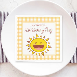 Servilleta De Papel Fiesta de cumpleaños feliz pequeño soleado para ni