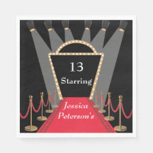 Fiesta de cumpleaños glamorosa del estreno de pelí