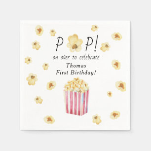 Servilleta De Papel Fiesta de cumpleaños infantil de palomitas de agua