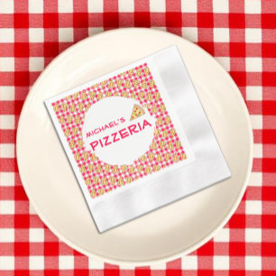 Servilleta De Papel Fiesta de Cumpleaños Infantil Pizza Party