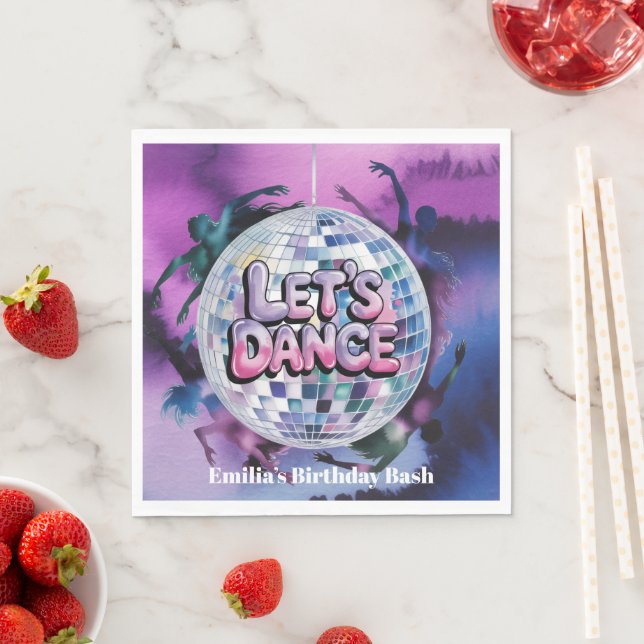 Servilleta De Papel Fiesta de Cumpleaños Let's Dance (In situ)