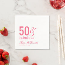 Fiesta de cumpleaños número 50 moderna y fabulosa