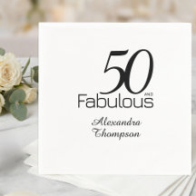 Fiesta de cumpleaños número 50 Moderna y Fabulosa