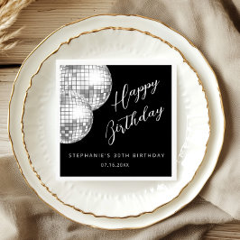 Servilleta De Papel Fiesta de cumpleaños para adultos con discoteca pl