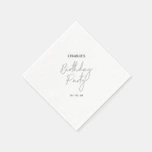 Servilleta De Papel Fiesta de cumpleaños para adultos con guión de pin