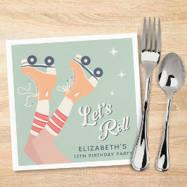 Servilleta De Papel Fiesta de cumpleaños para el patinaje sobre ruedas