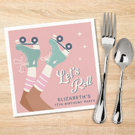 Servilleta De Papel Fiesta de cumpleaños para el patinaje sobre ruedas