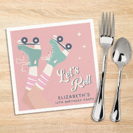 Servilleta De Papel Fiesta de cumpleaños para el patinaje sobre ruedas