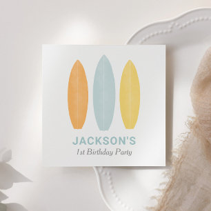 Servilleta De Papel Fiesta de cumpleaños para niños de Surfboard