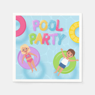 Servilleta De Papel Fiesta de cumpleaños para niños en la piscina Spla