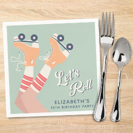 Servilleta De Papel Fiesta de cumpleaños para patinar sobre patinaje s