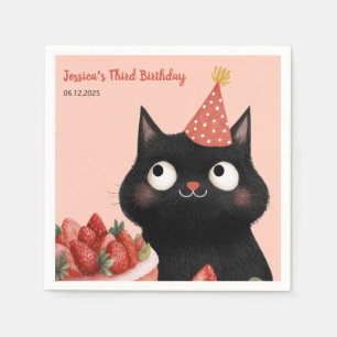 Servilleta De Papel Fiesta de cumpleaños perfecta para niños de Kitten