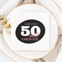 Fiesta de cumpleaños personalizada 50 y fabulosa
