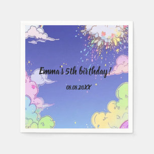 Servilleta De Papel Fiesta de cumpleaños personalizado para niños con