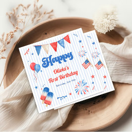 Servilleta De Papel Fiesta de Cumpleaños - Servilletas del 4 de Julio