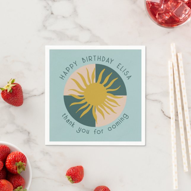 Servilleta De Papel Fiesta de Cumpleaños SOIRÉE PLAYERA Moderna Divert (In situ)