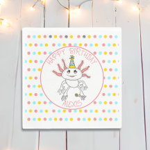 Fiesta de cumpleaños temática de Axolotl personali